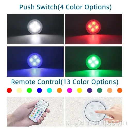 LED inteligente sob iluminação do gabinete com controle de cores